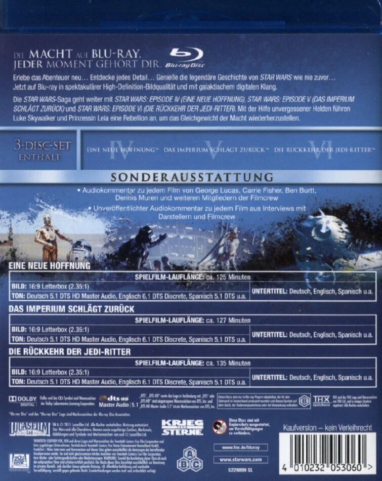 Star Wars Trilogie - Episode 4-6 (3 Blu-rays) 4 Star Wars Trilogie - Episode 4-6 (3 Blu-rays) – Image 2