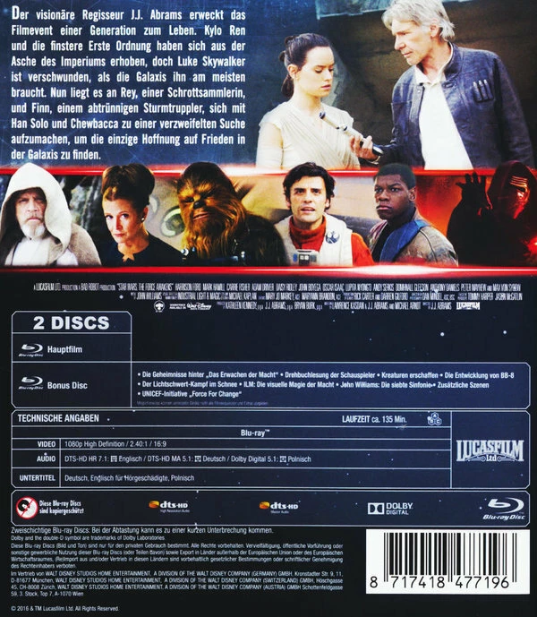 Star Wars - Episode 7 - Das Erwachen Der Macht (2015) (2 Blu-rays) 4 Star Wars - Episode 7 - Das Erwachen Der Macht (2015) (2 Blu-rays) – Image 2