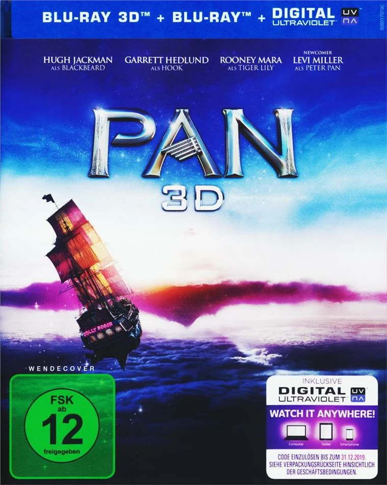Pan (2015) (Blu-ray 3D + Blu-ray) 3 Pan (2015) (Blu-ray 3D + Blu-ray)