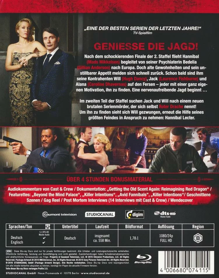 Hannibal - Staffel 3 (3 Blu-rays) 4 Hannibal - Staffel 3 (3 Blu-rays) – Image 2