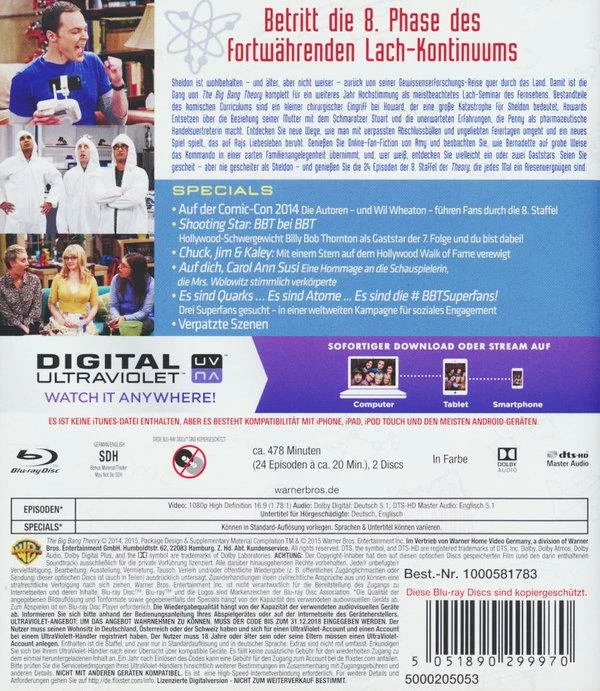 The Big Bang Theory - Staffel 8 (2 Blu-rays) 4 The Big Bang Theory - Staffel 8 (2 Blu-rays) – Image 2