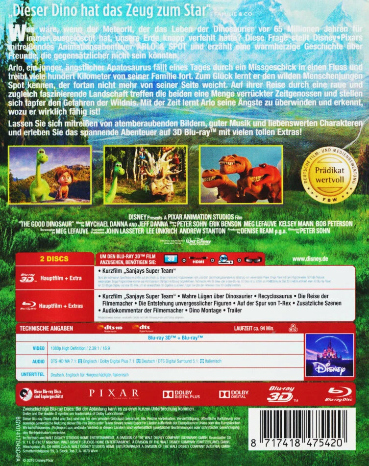 Arlo & Spot (2015) (Blu-ray 3D + Blu-ray) 4 Arlo & Spot (2015) (Blu-ray 3D + Blu-ray) – Image 2