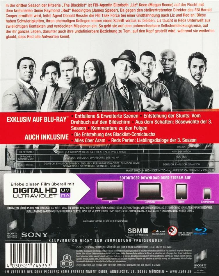 The Blacklist - Staffel 3 (6 Blu-rays) 4 The Blacklist - Staffel 3 (6 Blu-rays) – Image 2