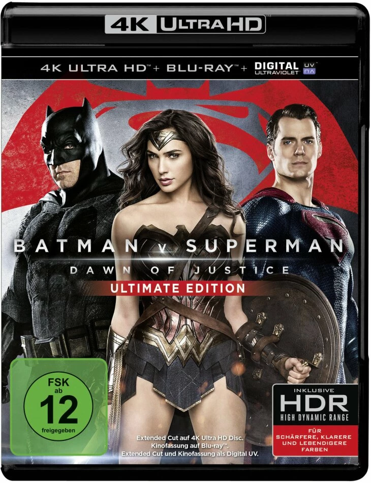 Batman V Superman - Dawn Of Justice (2016) (Extended Edition, Kinoversion, Ultimate Edition, 4K Ultra HD + Blu-ray) 3 Batman V Superman - Dawn Of Justice (2016) (Extended Edition, Kinoversion, Ultimate Edition, 4K Ultra HD + Blu-ray)